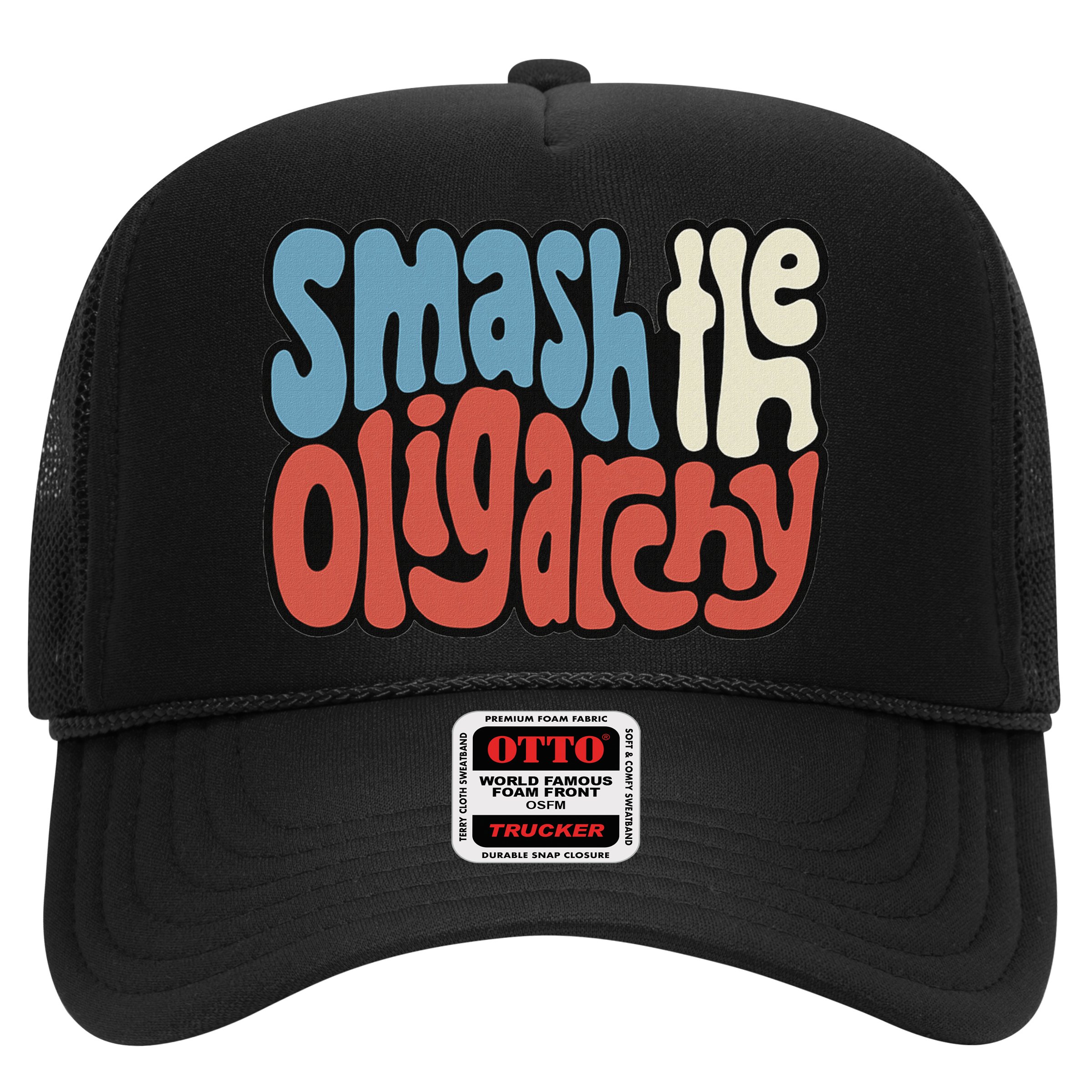 Smash The Oligarchy Word Art Hat