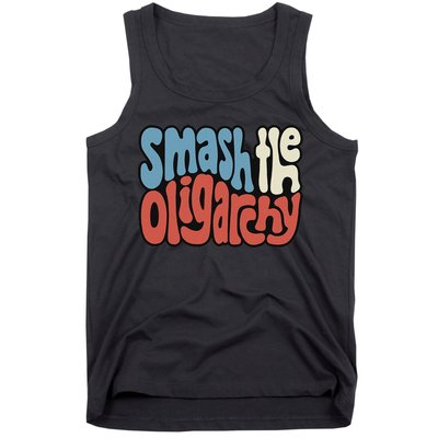 Smash The Oligarchy Word Art Tank Top