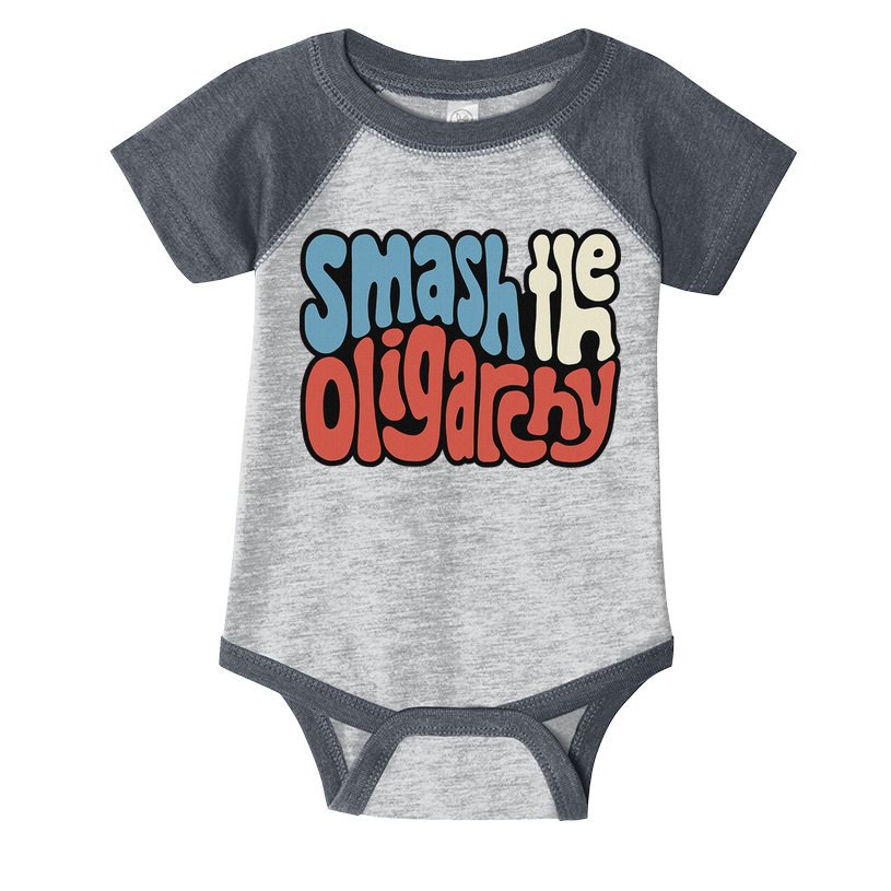 Smash The Oligarchy Word Art Infant Baby Jersey Bodysuit