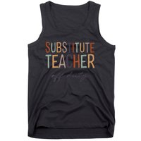 Substitute Teacher Off Duty Last Day Of School Tank Top