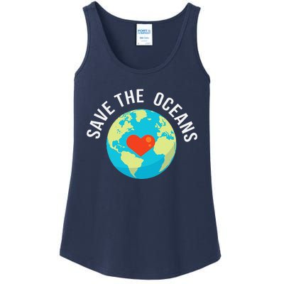 Save The OceansWorld Earth Day Gift Ladies Essential Tank