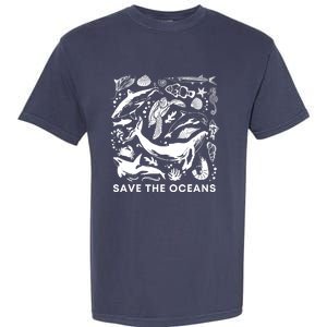 Save the Oceans-Whale Turtle Orca, Climate change-sea lover Garment-Dyed Heavyweight T-Shirt