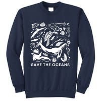 Save the Oceans-Whale Turtle Orca, Climate change-sea lover Sweatshirt