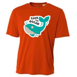 Save The Ocean Whale Illustration Great Gift Cooling Performance Crew T-Shirt