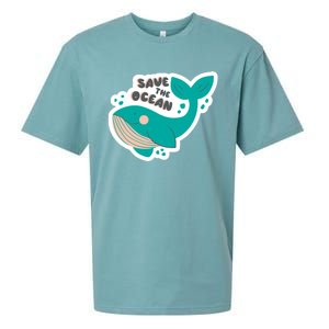 Save The Ocean Whale Illustration Great Gift Sueded Cloud Jersey T-Shirt