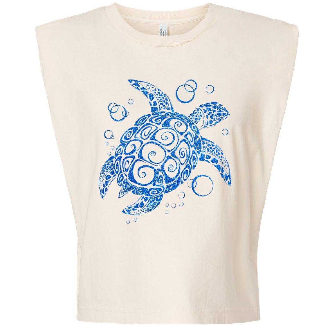 Sea Turtle Ocean Animals Garment-Dyed Women's Muscle Tee