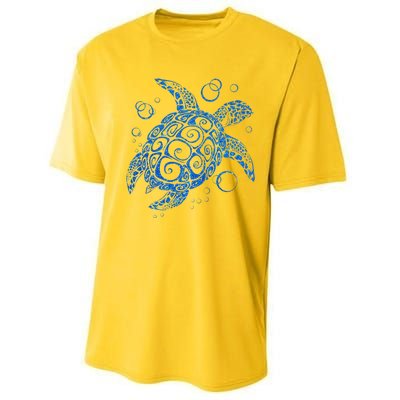 Sea Turtle Ocean Animals Performance Sprint T-Shirt