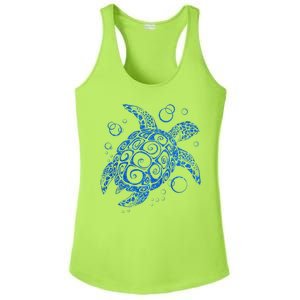 Sea Turtle Ocean Animals Ladies PosiCharge Competitor Racerback Tank