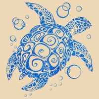 Sea Turtle Ocean Animals Zip Tote Bag