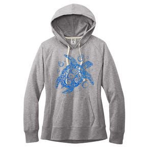 Sea Turtle Ocean Animals Women's Fleece Hoodie