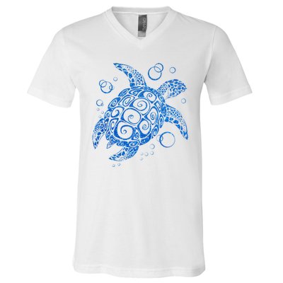 Sea Turtle Ocean Animals V-Neck T-Shirt