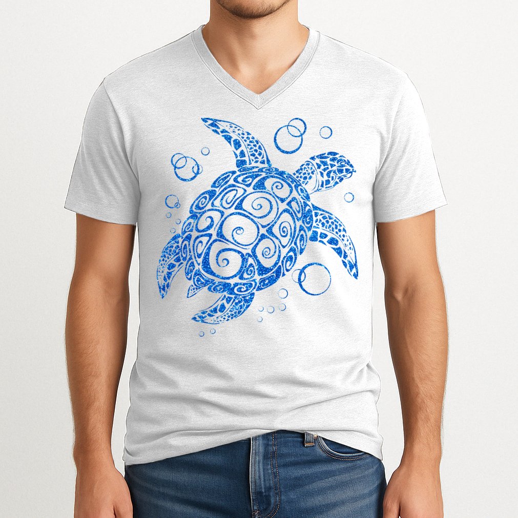 Sea Turtle Ocean Animals V-Neck T-Shirt