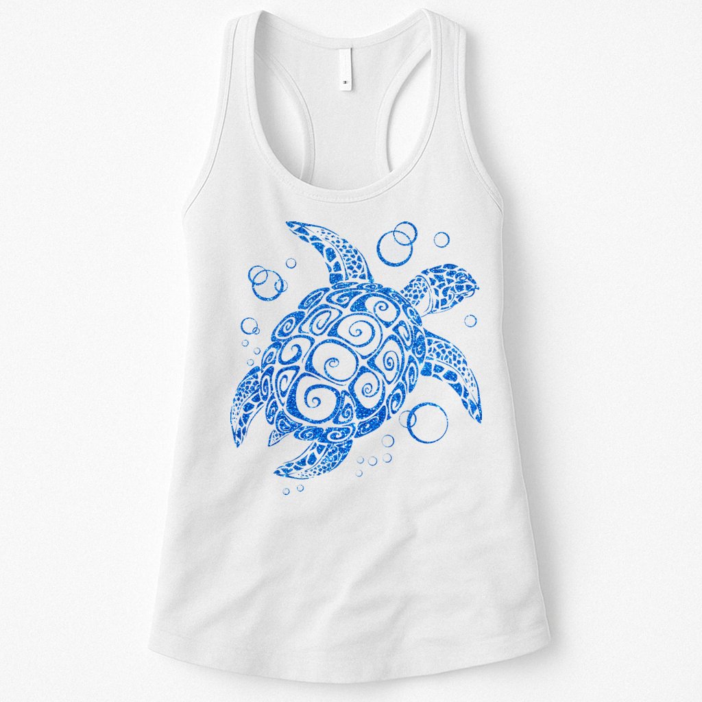 Sea Turtle Ocean Animals Womens Tank Top