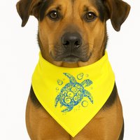 Sea Turtle Ocean Animals USA-Made Doggie Bandana