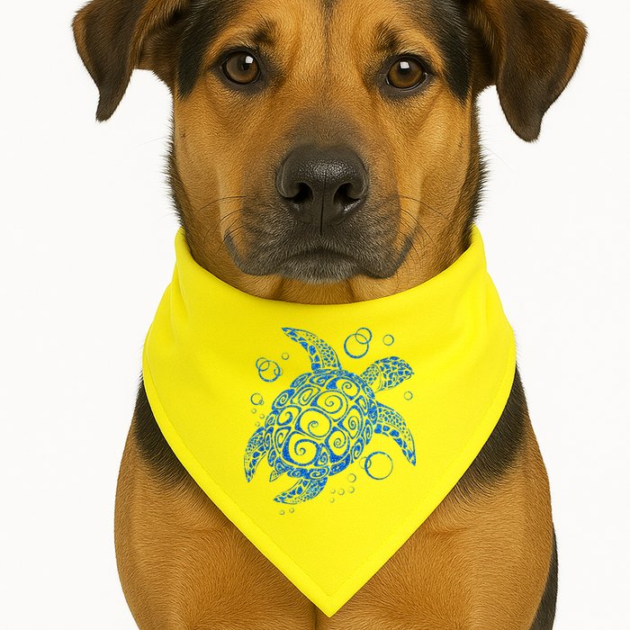 Sea Turtle Ocean Animals USA-Made Doggie Bandana