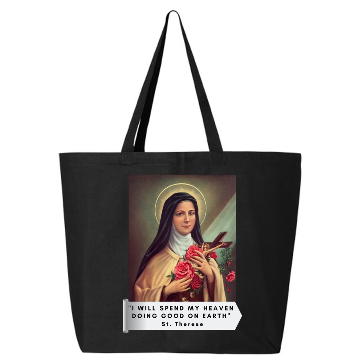 St Therese Of Lisieux Saint Therese Of Jesus Catholic Gift 25L Jumbo Tote