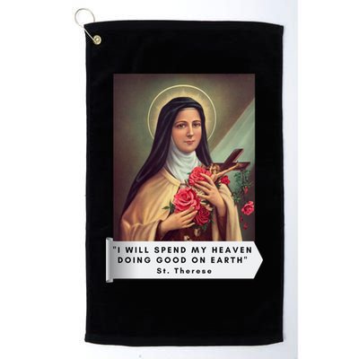 St Therese Of Lisieux Saint Therese Of Jesus Catholic Gift Golf Towel
