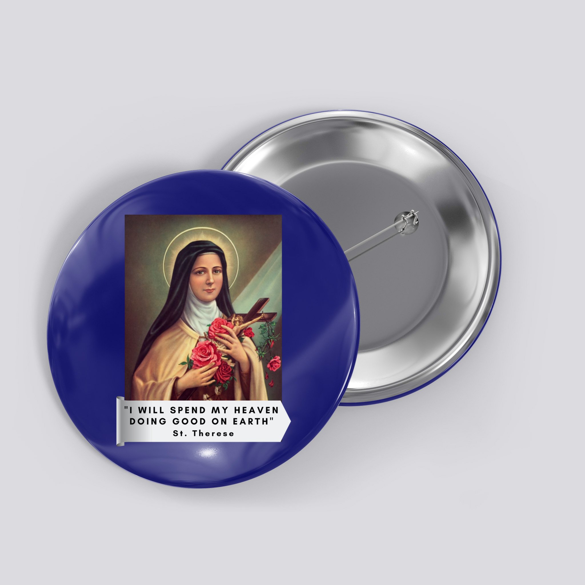 St Therese Of Lisieux Saint Therese Of Jesus Catholic Gift Button