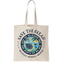 Save The Ocean Keep The Sea Plastic Free Turtle Scene Bag