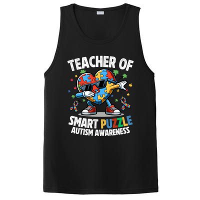 Sped Teacher Of Smart Puzzle Heart Dabbing Autism Awareness Gift PosiCharge Competitor Tank