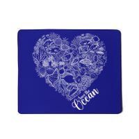 Save The Ocean Sea Love Heart Great Gift For Valentines Day Mousepad