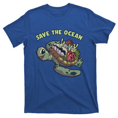 Save The Ocean Sea Turtle Coral Reef Marine Environtal Gift T-Shirt