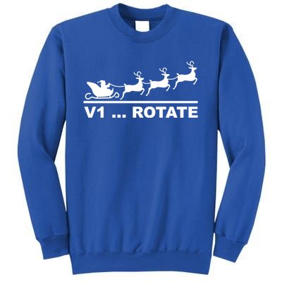 Santa Take Off Funny Pilot Airplane Christmas Gift Sweatshirt