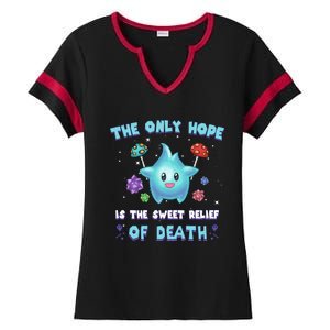 Star The Only Hope Is The Sweet Relief Of Death Luma Star Ladies Halftime Notch Neck Tee