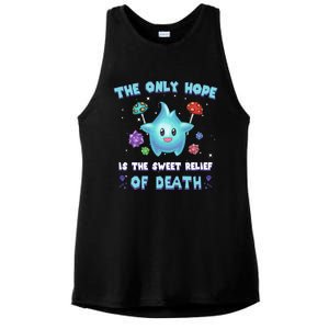 Star The Only Hope Is The Sweet Relief Of Death Luma Star Ladies PosiCharge Tri-Blend Wicking Tank