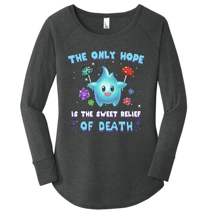 Star The Only Hope Is The Sweet Relief Of Death Luma Star Women's Perfect Tri Tunic Long Sleeve Shirt