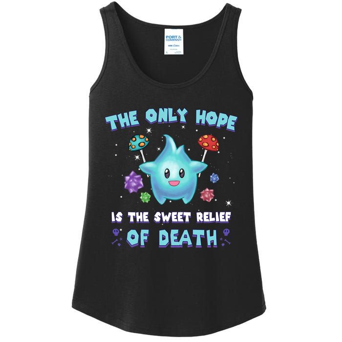 Star The Only Hope Is The Sweet Relief Of Death Luma Star Ladies Essential Tank