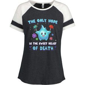 Star The Only Hope Is The Sweet Relief Of Death Luma Star Enza Ladies Jersey Colorblock Tee