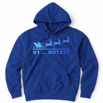 Santa Take Off Funny Pilot Airplane Christmas Gift Hoodie