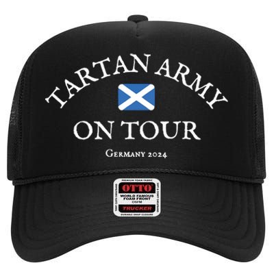 Scotland Tartan On 2024 High Crown Mesh Back Trucker Hat