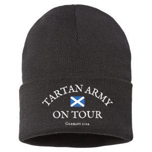 Scotland Tartan On 2024 Sustainable Knit Beanie