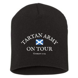 Scotland Tartan On 2024 Short Acrylic Beanie