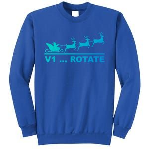 Santa Take Off Funny Pilot Airplane Christmas Gift Sweatshirt