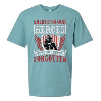 Salute To Our Heroes Memorial Tribute Sueded Cloud Jersey T-Shirt