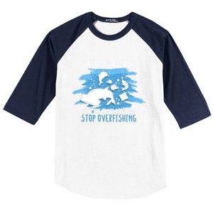 Save The Oceans Keep Sea Plastic Free Earth Recycle Great Gift Baseball Sleeve Shirt