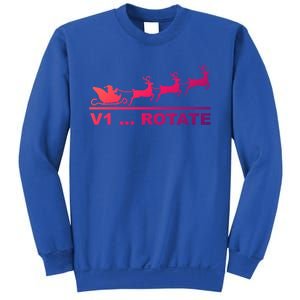 Santa Take Off Funny Pilot Airplane Christmas Gift Sweatshirt