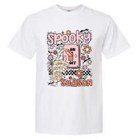 Spooky Turn Off Turn On Season Skeleton Hand Funny Halloween Garment-Dyed Heavyweight T-Shirt