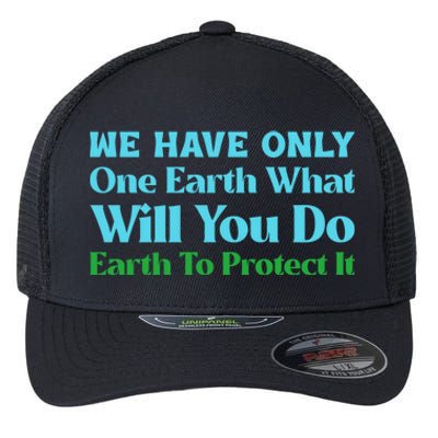 Save The Oceans Marine Life For Environtal Awareness Gift Flexfit Unipanel Trucker Cap