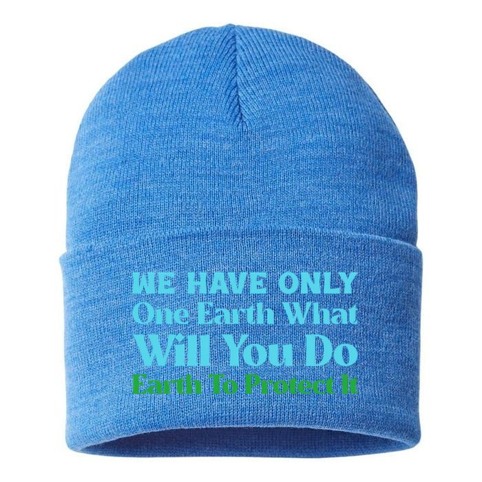 Save The Oceans Marine Life For Environtal Awareness Gift Sustainable Knit Beanie