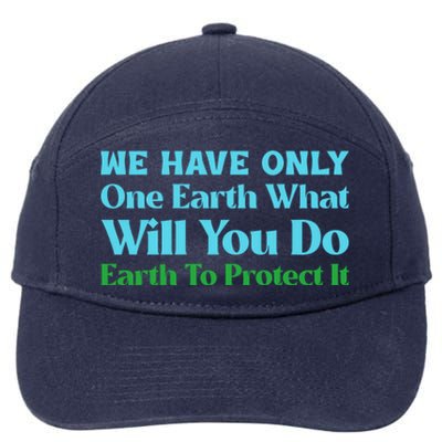 Save The Oceans Marine Life For Environtal Awareness Gift 7-Panel Snapback Hat