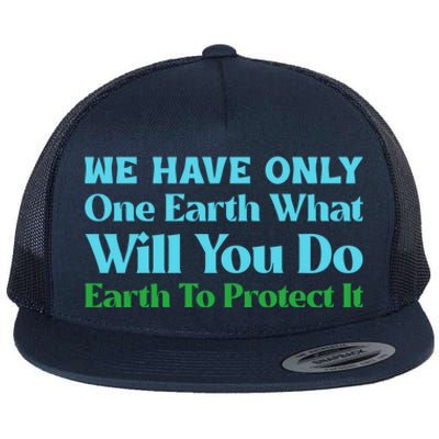 Save The Oceans Marine Life For Environtal Awareness Gift Flat Bill Trucker Hat