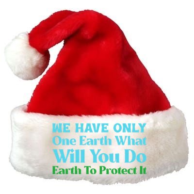 Save The Oceans Marine Life For Environtal Awareness Gift Premium Christmas Santa Hat