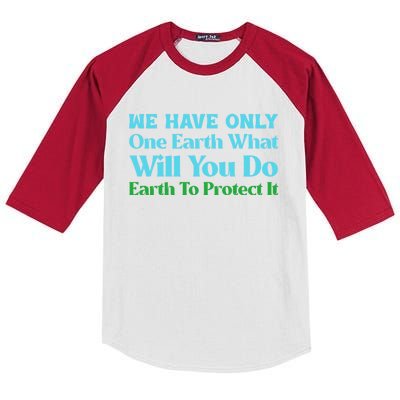 Save The Oceans Marine Life For Environtal Awareness Gift Kids Colorblock Raglan Jersey