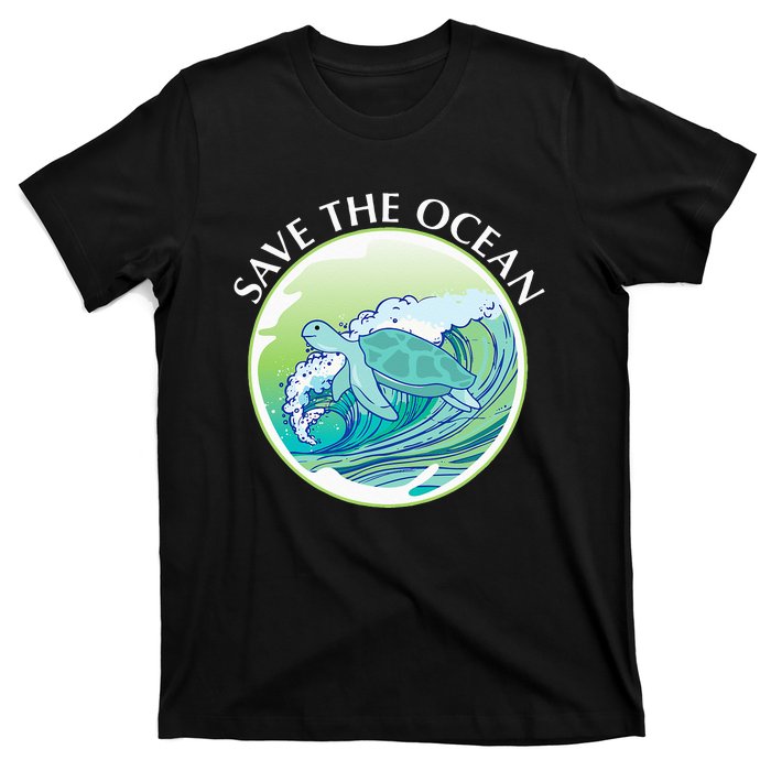 Save The Ocean Marine Biology Biologist Sea Turtle Lover T-Shirt