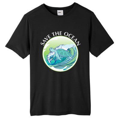 Save The Ocean Marine Biology Biologist Sea Turtle Lover Tall Fusion ChromaSoft Performance T-Shirt