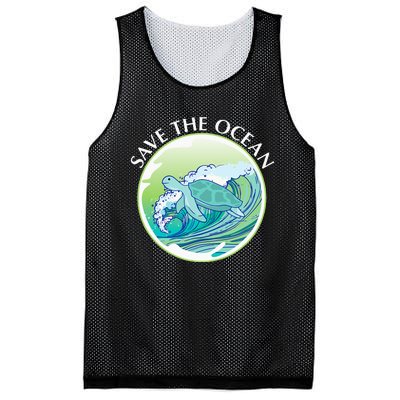 Save The Ocean Marine Biology Biologist Sea Turtle Lover Mesh Reversible Basketball Jersey Tank